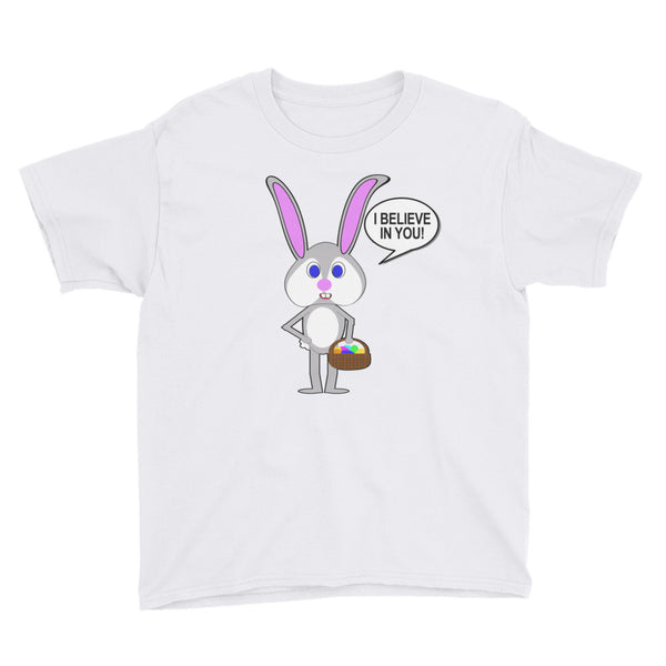 EASTER BUNNY BELIEVES IN YOU kids t-shirt