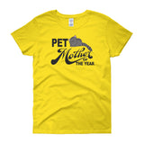 PET MOTHER OF THE YEAR cat women's t-shirt