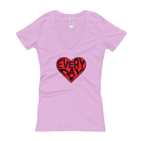 LOVE EVERY DAY Women's v-Neck t-shirt