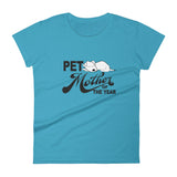 PET MOTHER OF THE YEAR dog women's t-shirt