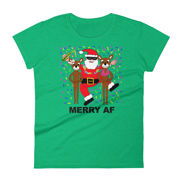 MERRY A F  women's t-shirt