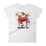 MERRY A F  women's t-shirt