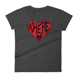 WHERE IS THE LOVE? women's t-shirt