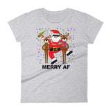 MERRY A F  women's t-shirt