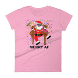 MERRY A F  women's t-shirt