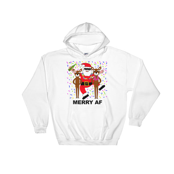 MERRY AF - Holiday Hoodie