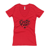 LOVE EVERYONE V-Neck Women's T-shirt