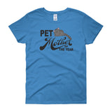 PET MOTHER OF THE YEAR cat women's t-shirt