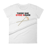 THERE SHE GYOZ AGAIN women's t-shirt