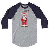 MAY THE FORCE BE WITH YULE  3/4 sleeve raglan shirt