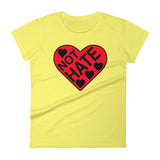 LOVE NOT HATE women's t-shirt