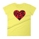 WHERE IS THE LOVE? women's t-shirt