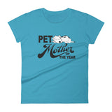 PET MOTHER OF THE YEAR dog women's t-shirt