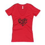 LOVE EVERY DAY Women's v-Neck t-shirt