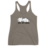 OH MY DOG!  women's racerback tank